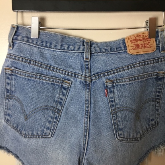 [Levi's] Vintage High Rise Denim Cut Off Shorts - Picture 9 of 11